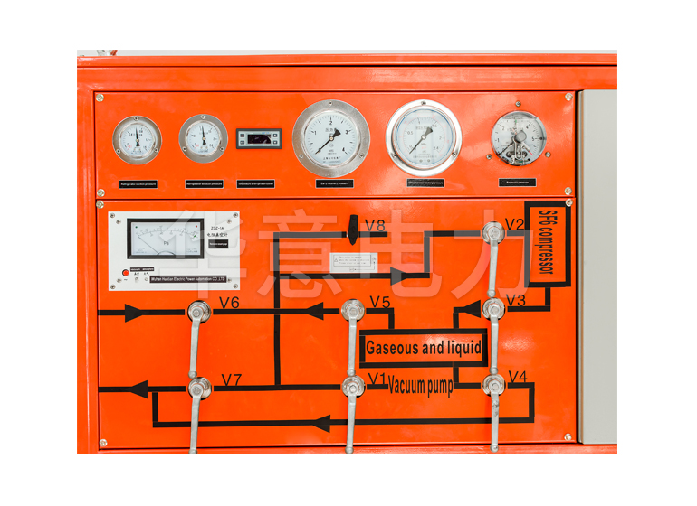 香蕉青草视频在线 HYLH-V SF6 氣體回收裝置正面儀表