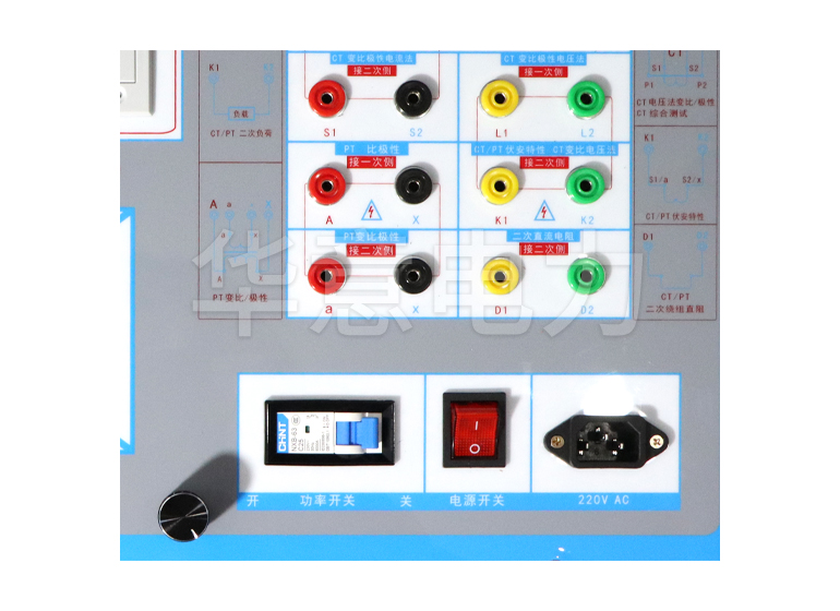 国产精品人人爽人人做 HYFA-103 互感器伏安特性綜合測試儀接線面板和電源區