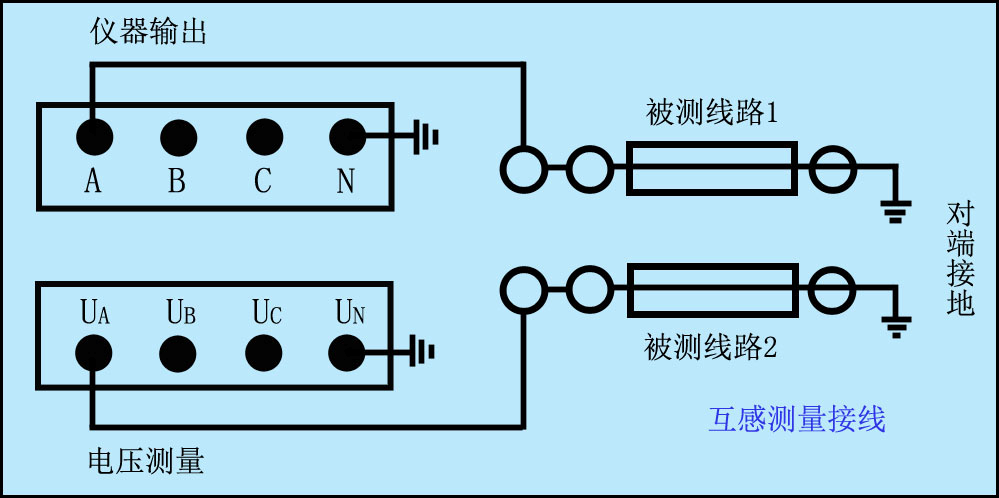 異頻線路參數測試儀線路互感器接線圖