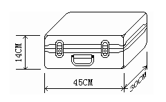 便攜式三相電能質量分析儀外箱尺寸圖